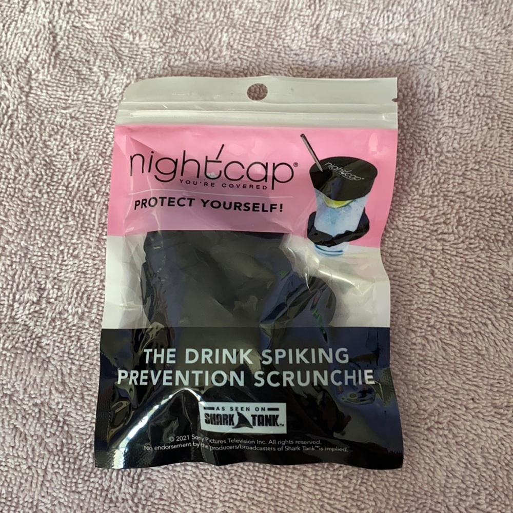 Drink protecting scrunchie